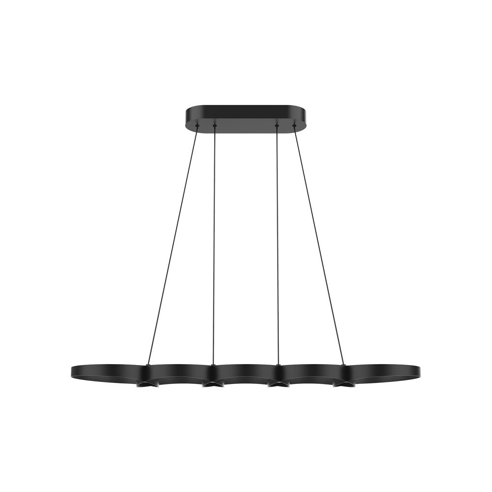 Maestro 38-in Black LED Linear Pendant