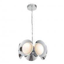 Kuzco Lighting Inc CH77916-CH/OP-UNV - Cleo 16-in Chrome/Opal Glass LED Chandelier