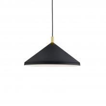 Kuzco Lighting Inc 493118-BK/GD - Dorothy 18-in Black With Gold Detail 1 Light Pendant