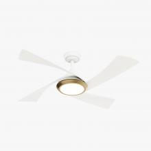 Casablanca Fan Company 52847 - Casablanca 52 inch Vespucci Fresh White Damp Rated Ceiling Fan w/ LED Light Kit and Handheld Remote