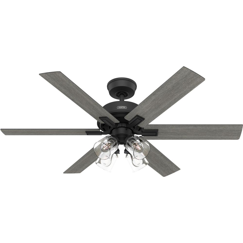 Hunter 52 in Fonthill ENERGY STAR® HunterExpress Matte Black Ceiling Fan with LED Light Kit