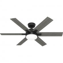 Hunter 52783 - Hunter 52 in Georgetown ENERGY STAR® HunterExpress Matte Black Ceiling Fan with LED Light Kit