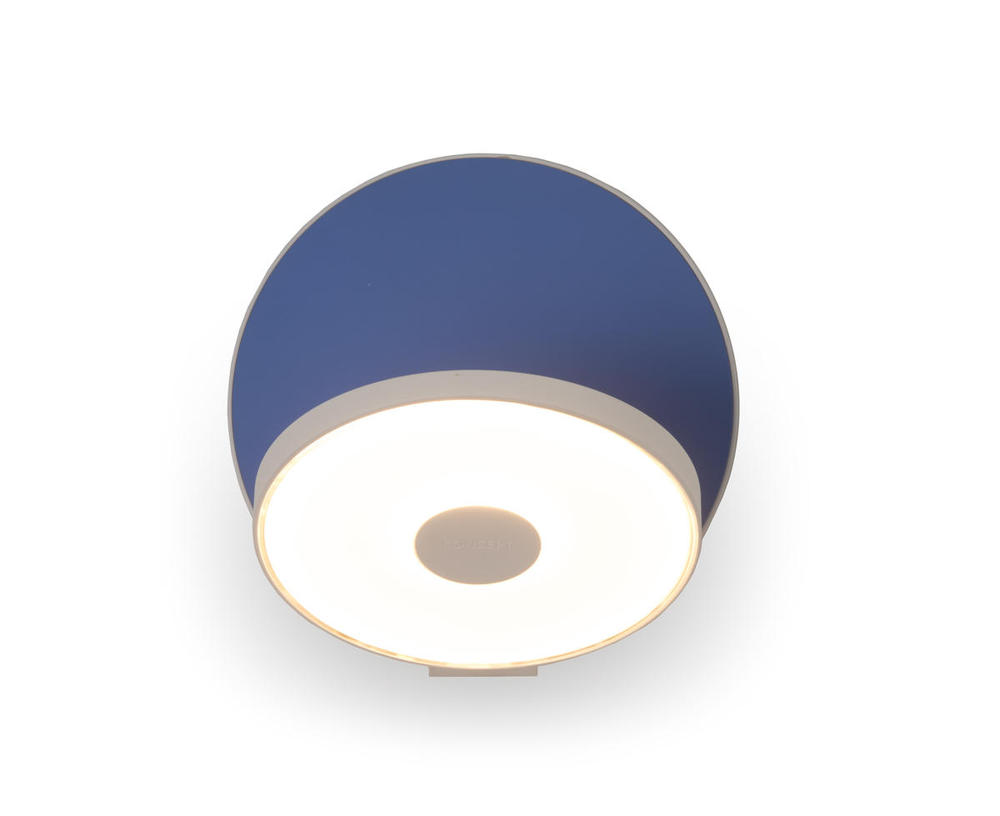 Gravy Wall Sconce - Matte White Body, Matte Blue plates - Hardwire