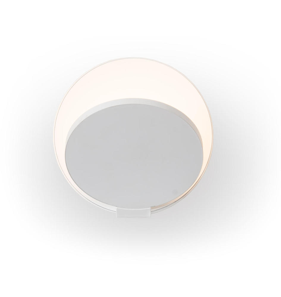 Gravy Wall Sconce - Matte White Body, Matte White plates - Hardwire