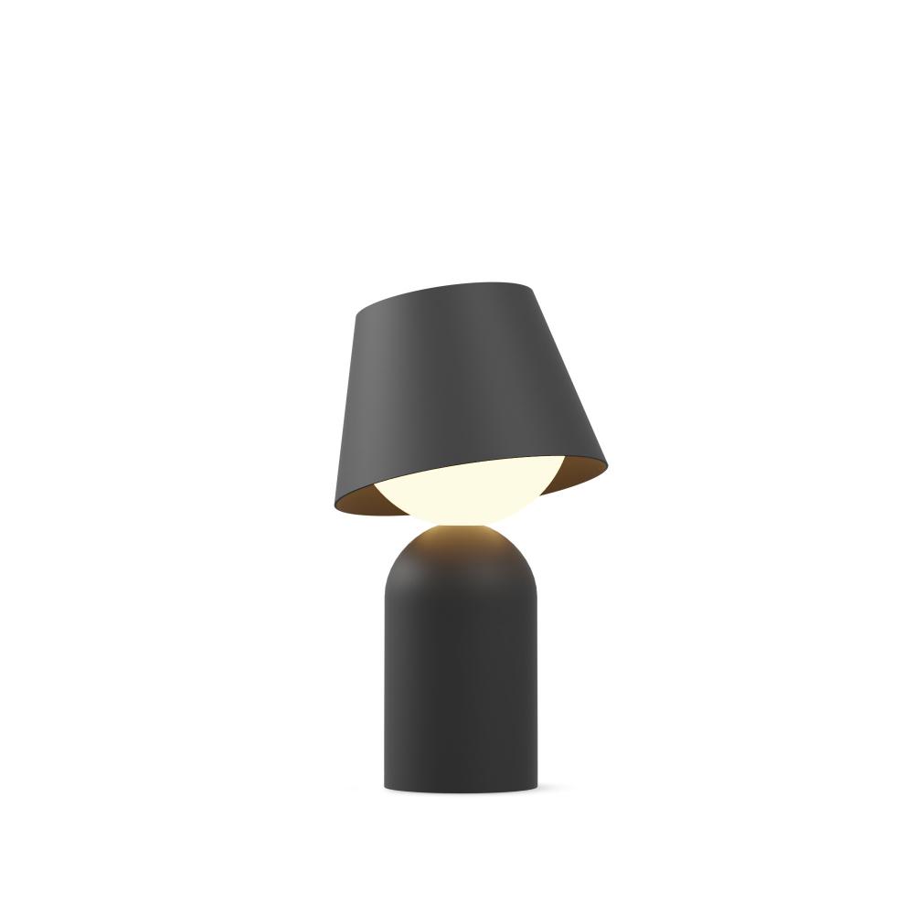 Guy LED Lantern with Shade (Matte Black)