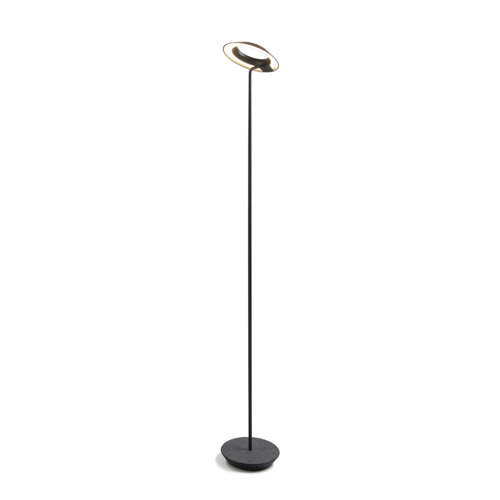 Royyo Floor Lamp, Matte Black Body, Oxford Felt base plate