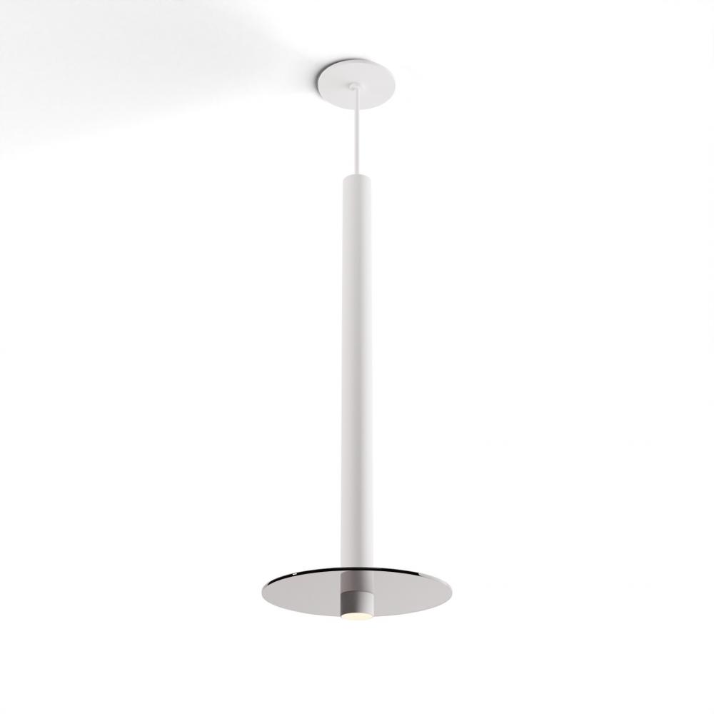 Combi Pendant 24" Single Unit Matte White with Matte White Canopy