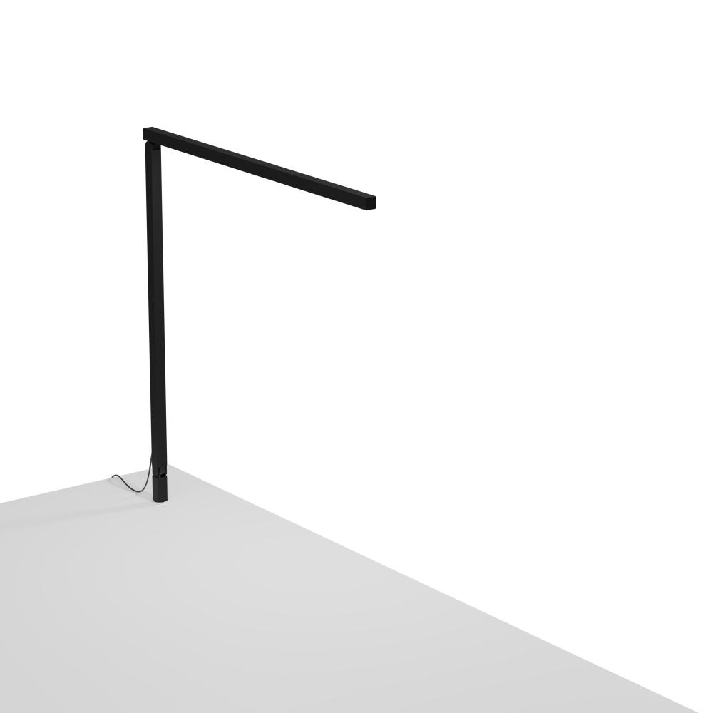 Z-Bar Solo PRO LED Desk Lamp Gen 4 (Matte Black) with Through-Table Mount