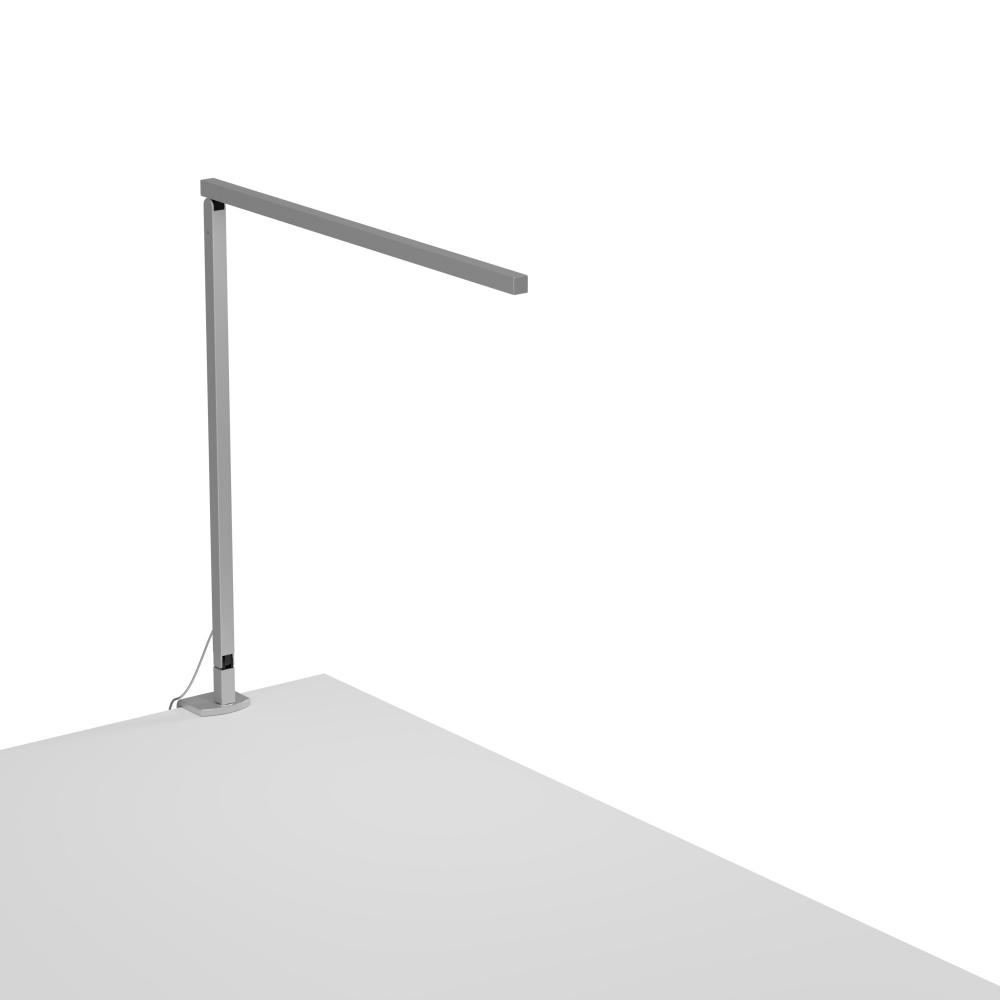 Z-Bar Solo PRO LED Desk Lamp Gen 4 (Silver) with Desk Clamp