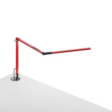 Koncept Inc AR3100-WD-RED-GRM - Z-Bar mini Desk Lamp with grommet mount (Warm Light; Red)