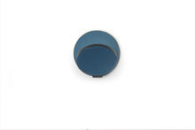 Koncept Inc GRW-S-MBK-AZF-HW - Gravy Wall Sconce - Metallic Black body, Azure felt plates - Hardwire