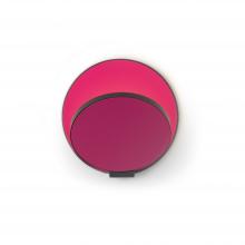 Koncept Inc GRW-S-MBK-MHP-HW - Gravy Wall Sconce - Metallic Black body, Matte Hot Pink plates - Hardwire