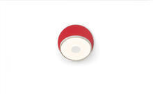 Koncept Inc GRW-S-SIL-MRD-HW - Gravy Wall Sconce - Silver body, Matte Red plates - Hardwire