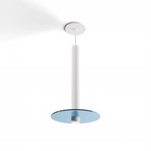 Koncept Inc CMP-S1-S-16-MWT+GBLU9 - Combi Pendant 16" Single Unit Matte White with Matte White Canopy