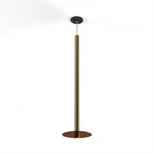 Koncept Inc CMP-S1-S-36-BRS+GTEA9 - Combi Pendant 36" Single Unit Brass with Matte Black Canopy