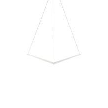 Koncept Inc ZBP-16-B-SW-MWT-CNP - Z-Bar Pendant Small Bird, Soft Warm, Matte White, 34" x 10.5" x 6.7"