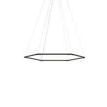 Koncept Inc ZBP-16-H-SW-MTB-CNP - Z-Bar Pendant Small Honeycomb, Soft Warm, Matte Black, 36" x 32"