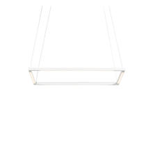 Koncept Inc ZBP-16-S-SW-MWT-CNP - Z-Bar Pendant Small Square, Soft Warm, Matte White, 18" x 18"