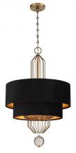 Minka Metropolitan N7338-790 - 8 LIGHT PENDANT IN METAL WITH FABRIC