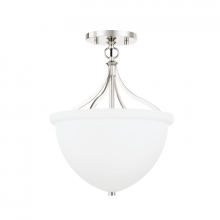 Hudson Valley 2811-PN - 1 LIGHT SEMI FLUSH