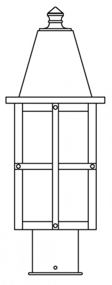 6" hartford  post mount