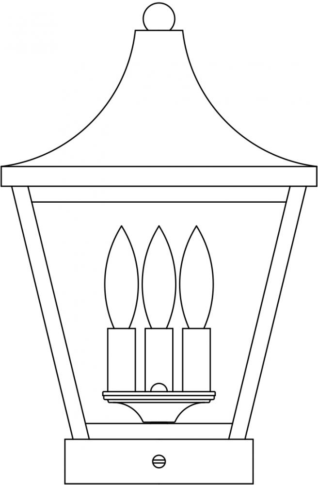 10" Nantes column mount