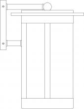 Arroyo Craftsman SAB-9OF-MB - 9" Santorini Wallmount