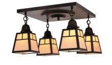 Arroyo Craftsman ACM-4EOF-BK - a-line shade 4 light ceiling mount without overlay (empty)