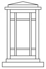 Arroyo Craftsman AVC-6GW-P - 6" avenue column mount