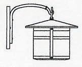 Arroyo Craftsman BB-11GW-N - 11" berkeley wall mount