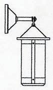 Arroyo Craftsman BB-7LWO-N - 7" berkeley long body wall mount