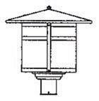 Arroyo Craftsman BP-17CR-S - 17" berkeley post mount