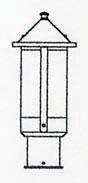 Arroyo Craftsman BP-6LF-MB - 6" berkeley long body post mount