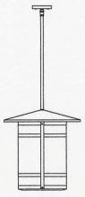 Arroyo Craftsman BSH-17LF-N - 17" berkeley long body stem hung pendant