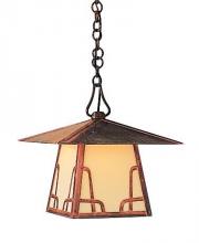 Arroyo Craftsman CH-12HF-VP - 12" carmel pendant with hillcrest overlay