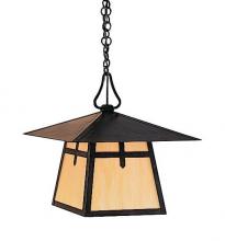 Arroyo Craftsman CH-15HF-VP - 15" carmel pendant with hillcrest overlay