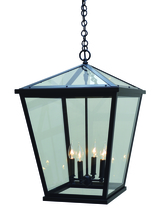 Arroyo Craftsman DEH-17CLR-BK - 17" Devonshire pendant