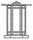 Arroyo Craftsman ETC-11GWC-BZ - 11" etoile column mount