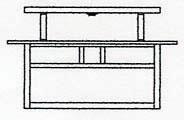 Arroyo Craftsman HCM-15DTCS-S - 15" huntington close to ceiling mount, double t-bar overlay