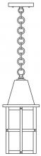 Arroyo Craftsman HH-6AM-BZ - 6" hartford  pendant