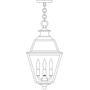 Arroyo Craftsman INH-10GRCS-RB - 10" inverness pendant with glass roof