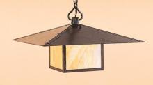 Arroyo Craftsman MH-30TF-BK - 30" monterey pendant with t-bar overlay