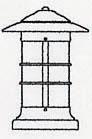 Arroyo Craftsman NC-9LWO-BZ - 9" newport long body column mount