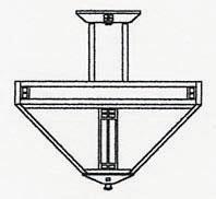 Arroyo Craftsman PIH-18WO-BZ - 18" prairie inverted ceiling mount