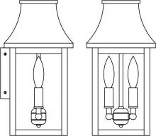 Arroyo Craftsman PRW-7RM-AB - 7" Providence flush wall mount