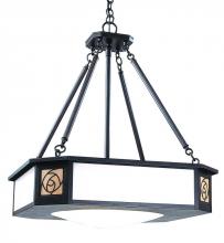 Arroyo Craftsman SCCH-21RM-BZ - 21" saint clair inverted chandelier