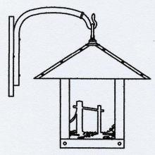 Arroyo Craftsman TRB-16HSTN-MB - 16" timber ridge wall bracket with horse filigree