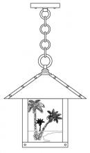 Arroyo Craftsman TRH-12PTTN-P - 12" timber ridge pendant with palm tree  filigree