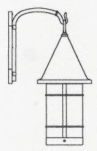 Arroyo Craftsman VB-11M-BZ - 11" valencia wall mount