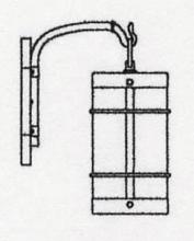 Arroyo Craftsman VB-7NRCS-MB - 7" valencia wall mount - no roof